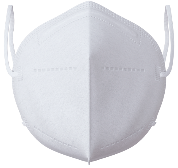 Masque barral rond blanc adulte